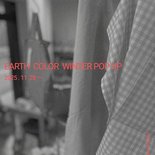 EARTH COLOR WINTER POP UP 11/28〜 @earthcoloraprondesign
